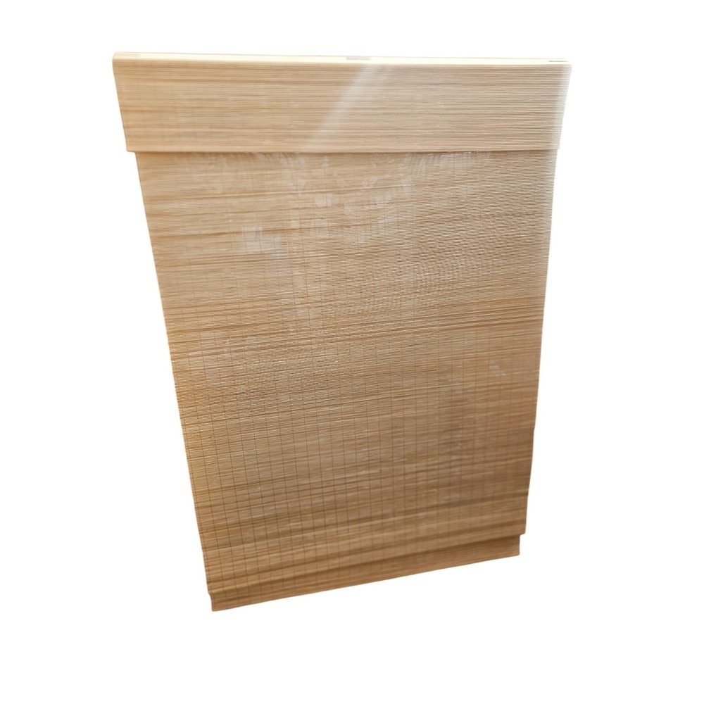 Cordless Bamboo Roman Shades 34.5x64 Driftwood Light Filtering JPT023-DKZLM-045 - Picture 1 of 2